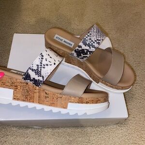 NEW Steve Madden Snakeskin Platform Sandals!